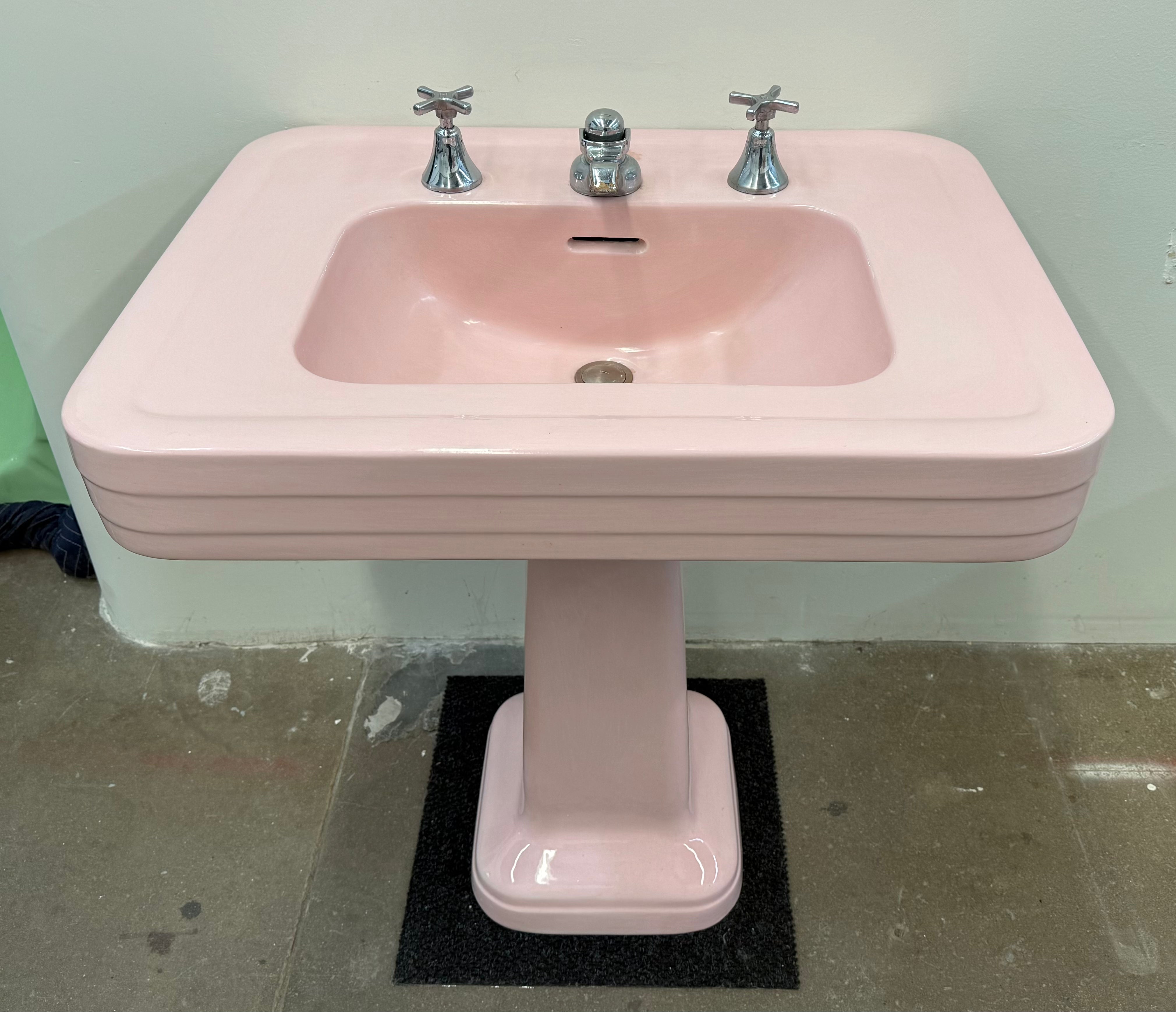 Crane Corwith Pink Set (Sink and Toilet) (TS-115)