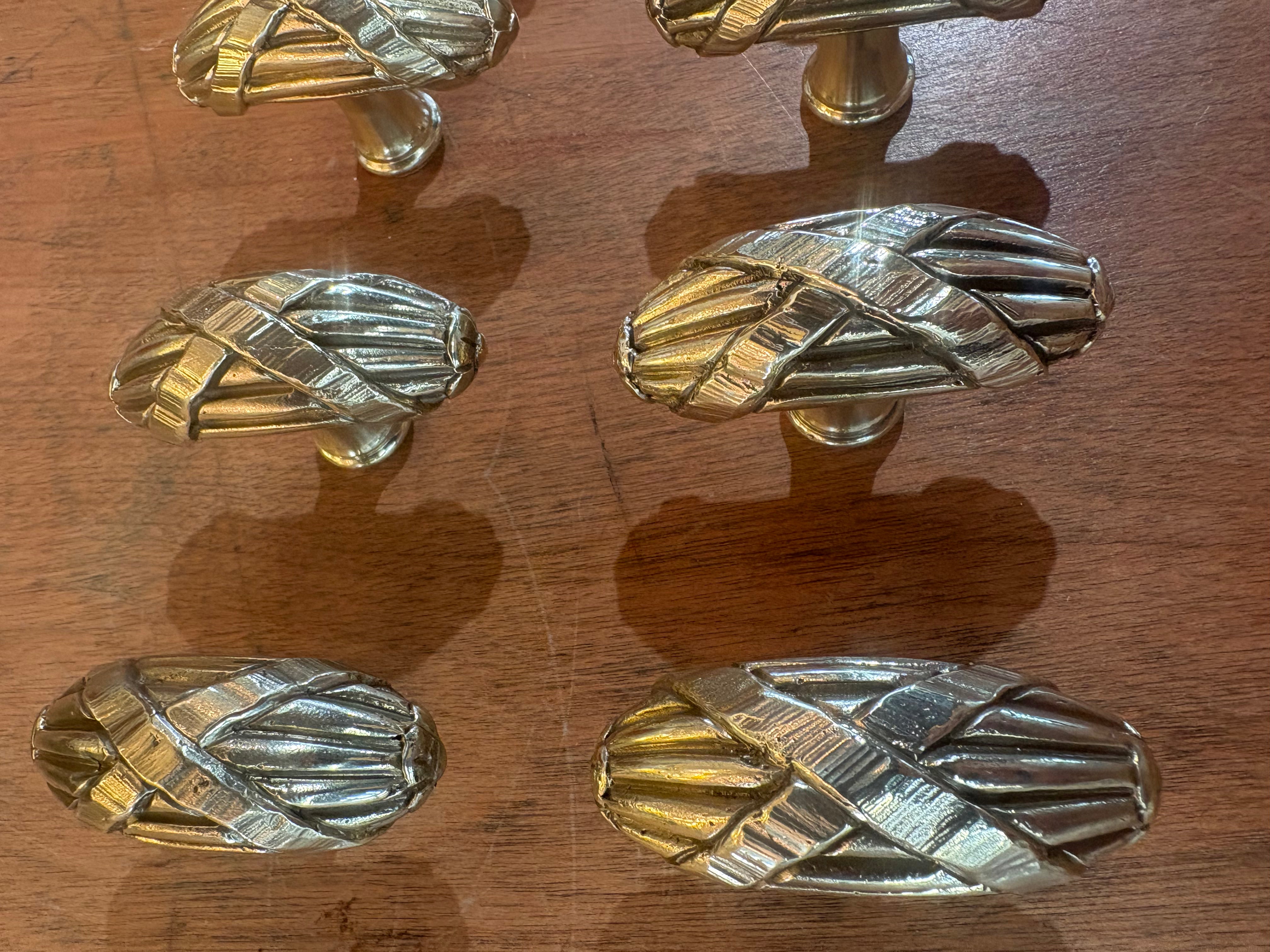 Sherle Wagner Ribbon & Reed Cabinet Knobs