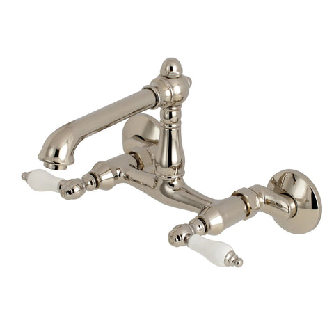 Kingston Brass 'English Country' Kitchen Faucet - Porcelain Levers