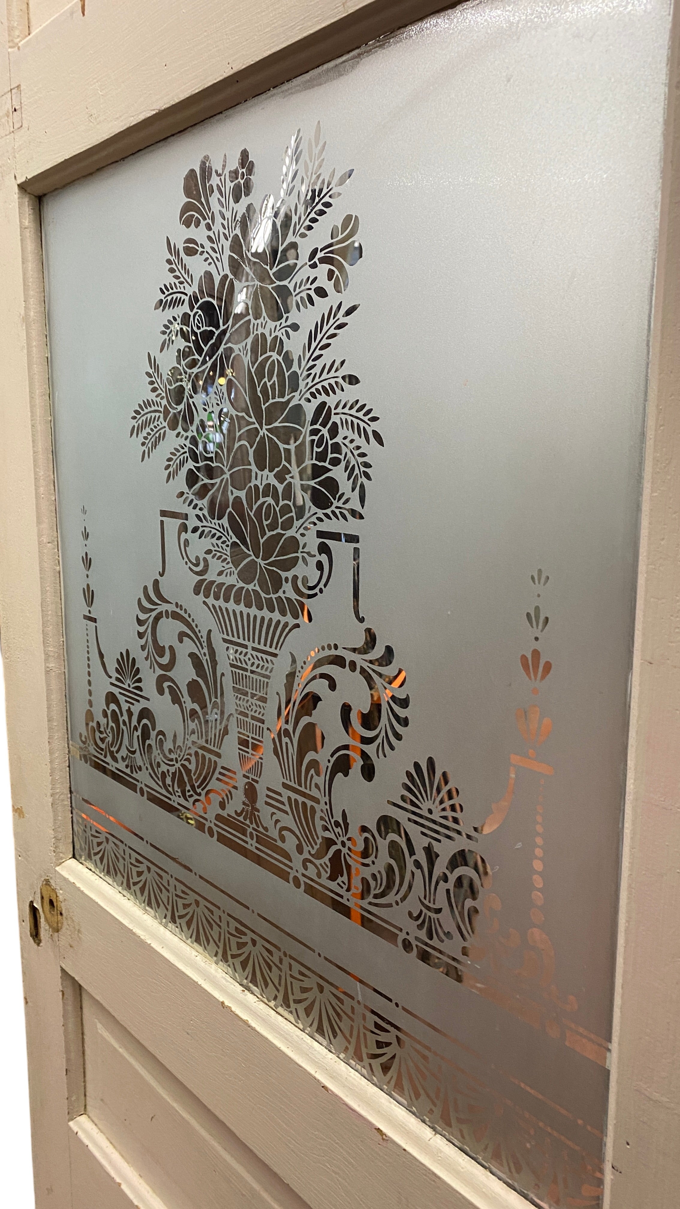 1-Light/ 4-Panel "Pantry" Door w/ Etched Glass (BD-106)