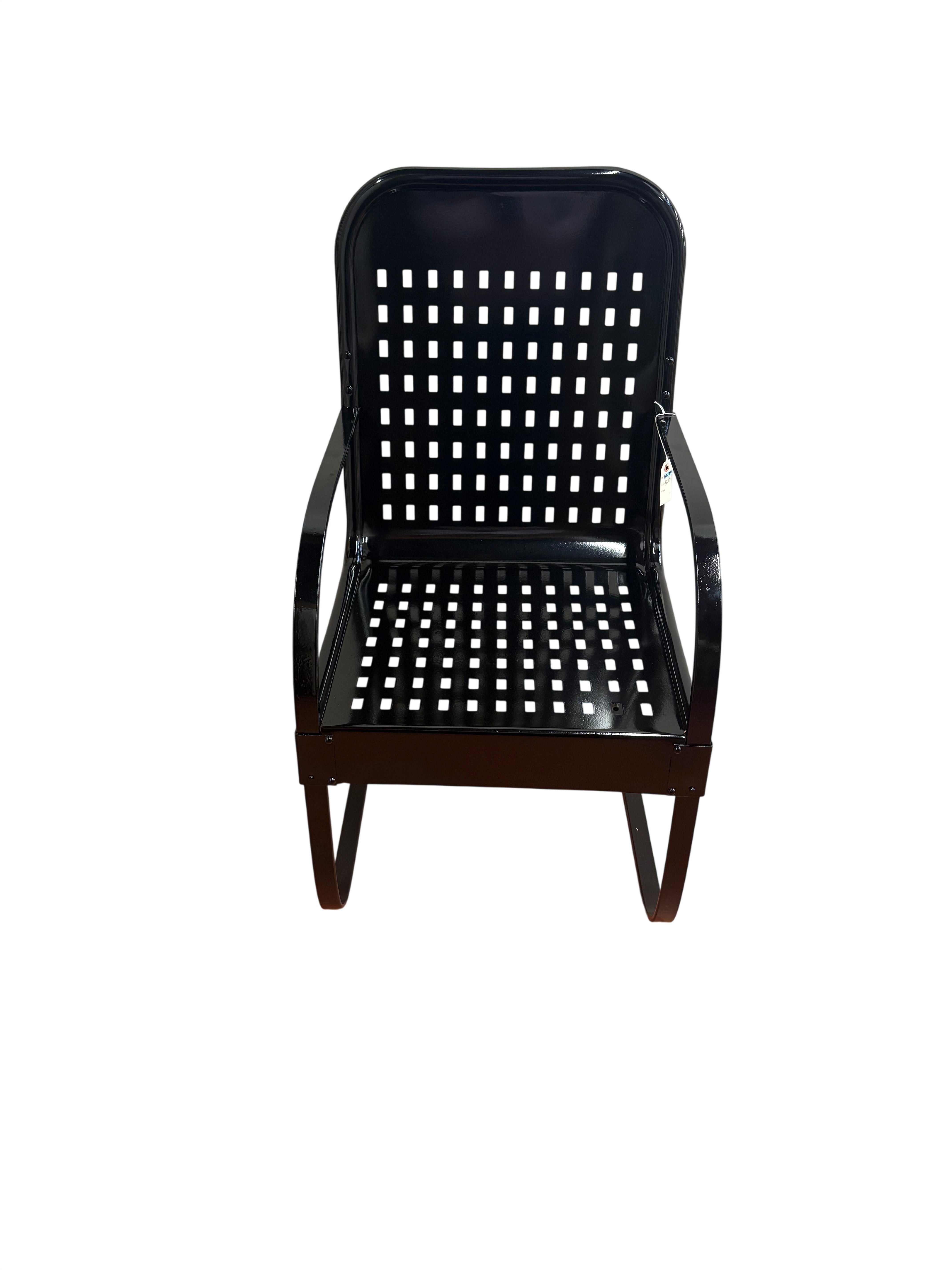 Vintage Black Lawn Chair (OE-79)