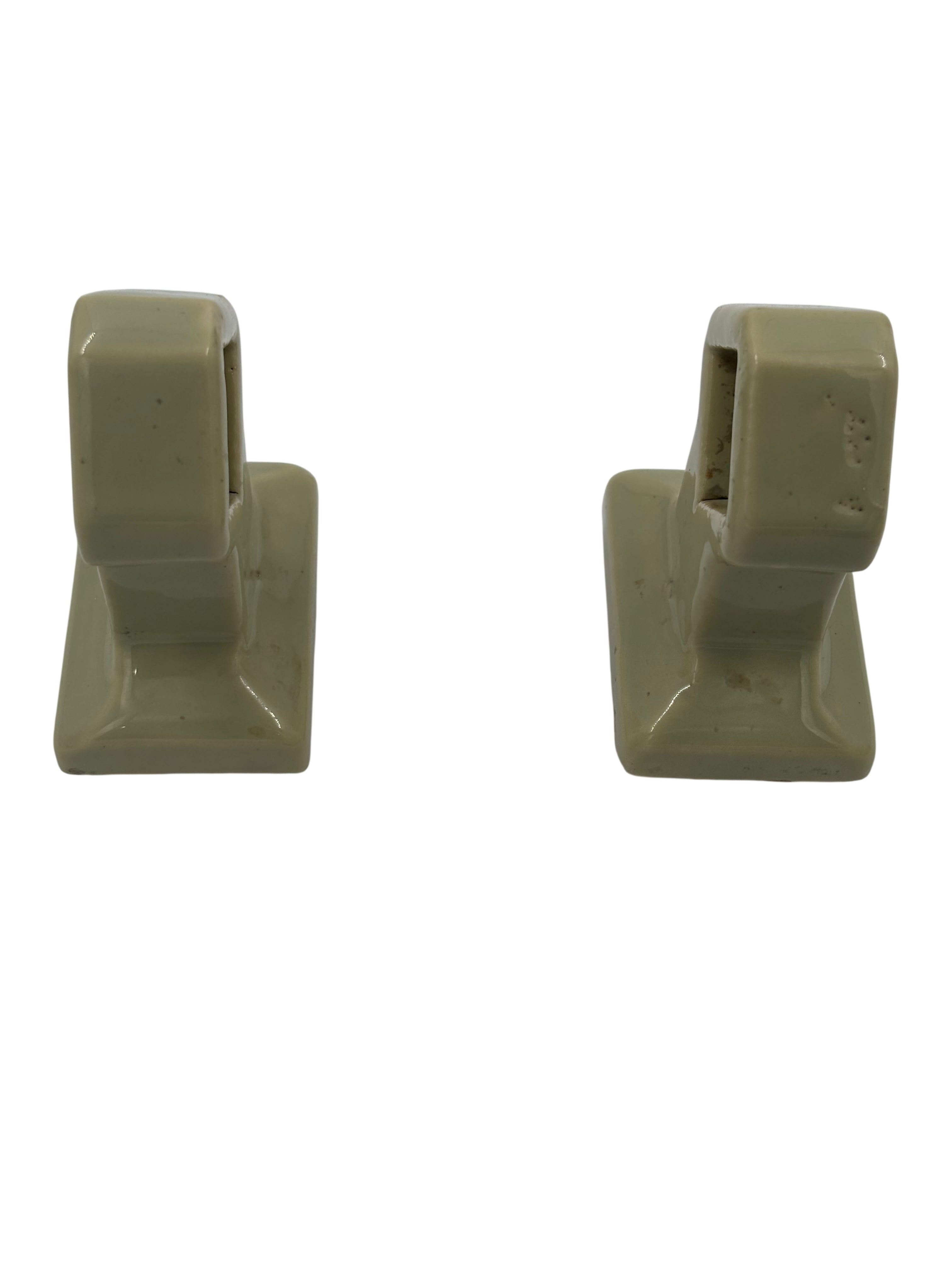 Sage Porcelain Bathroom Accessory Set with Wood Toilet Paper Holder (Complete Matching Set)