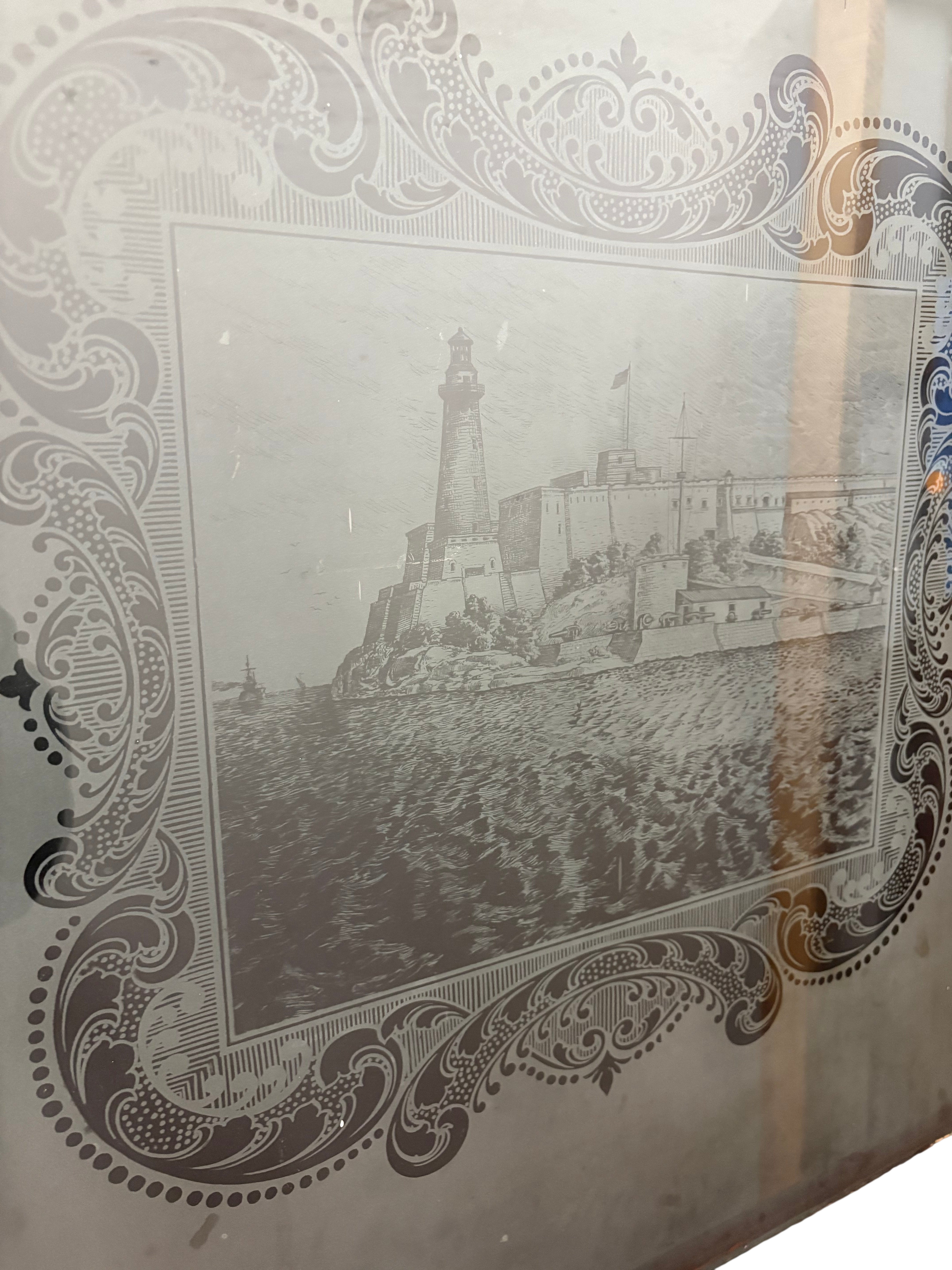 1-Light/ 6-Panel Acid Etched Light house Back Door (BD-445)