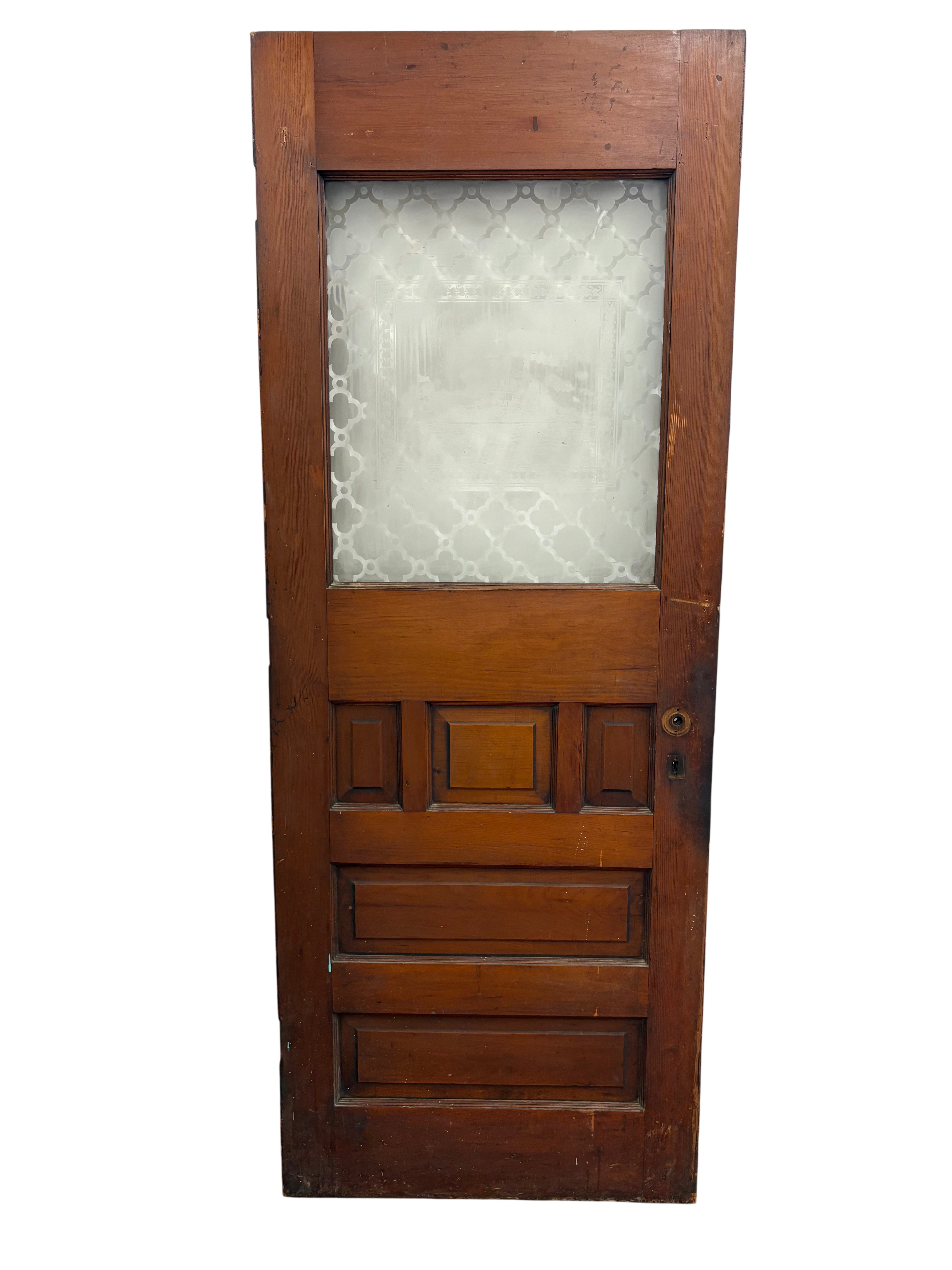 1-Light/ 5-Panel Acid Etched Ship Back Door (BD-444)