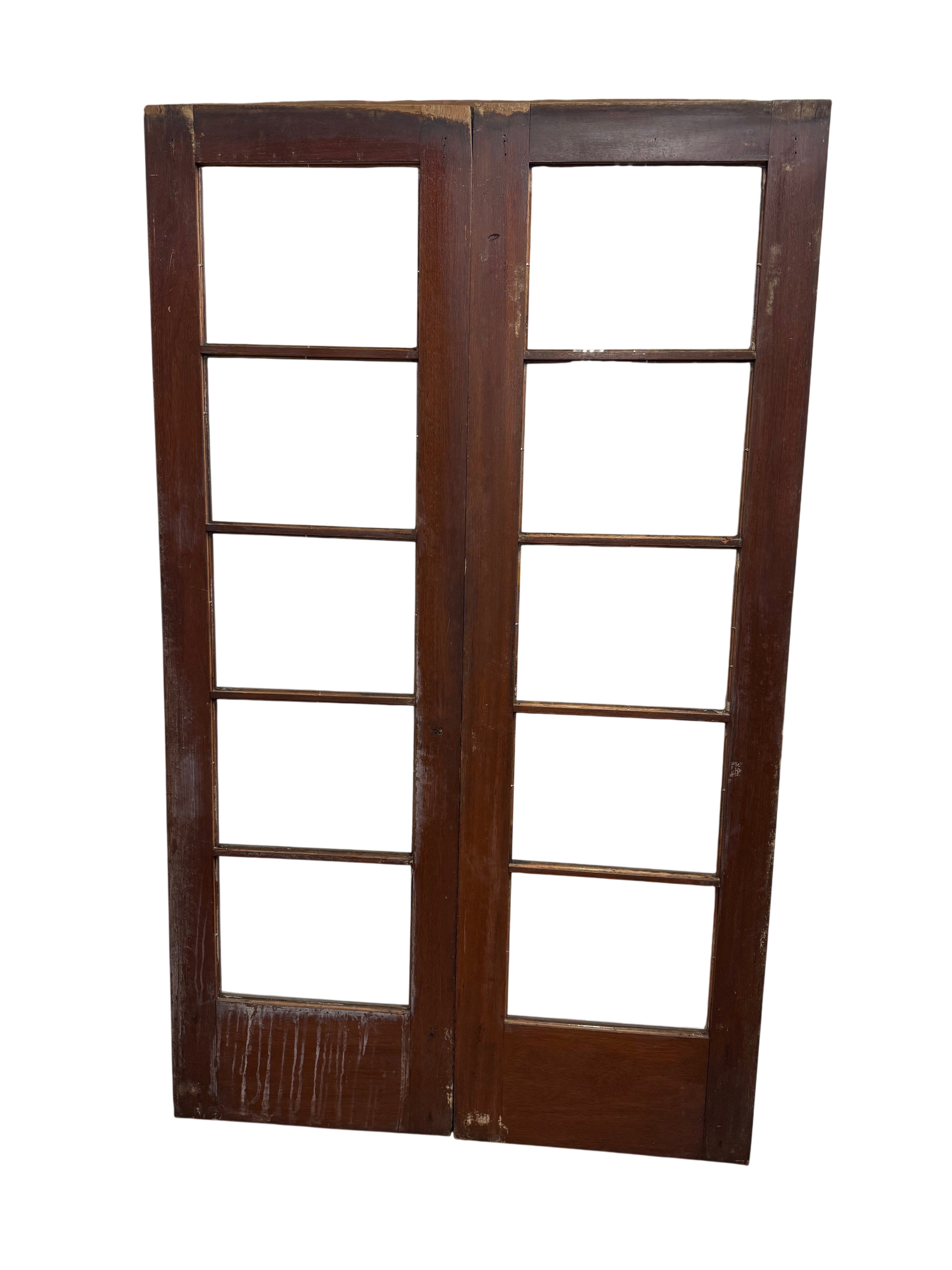 5-Light Mahogany Rabbeted Pair (FDP-291) C