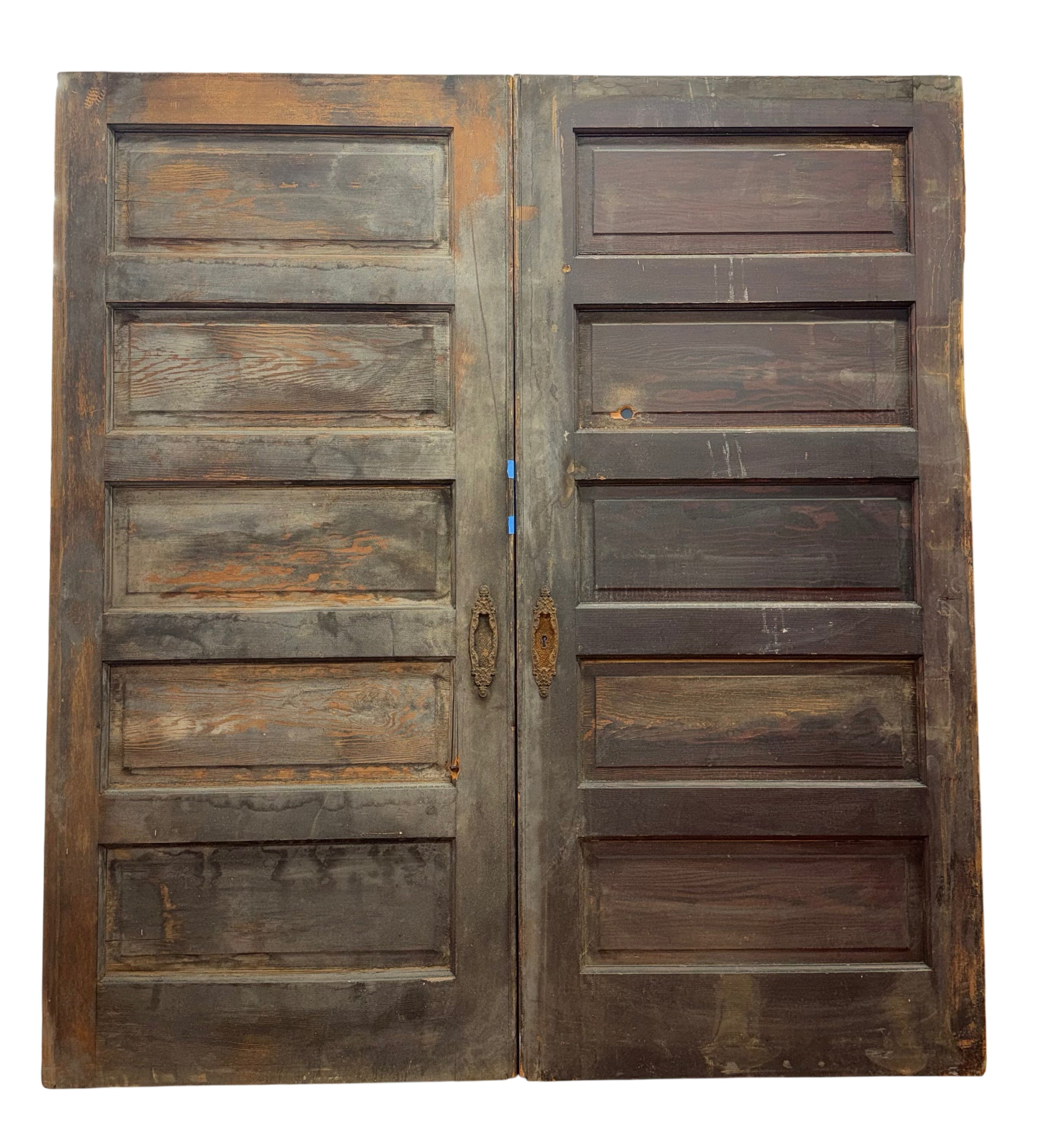 (PD-48) 5 Raised Panel Pocket Door Set