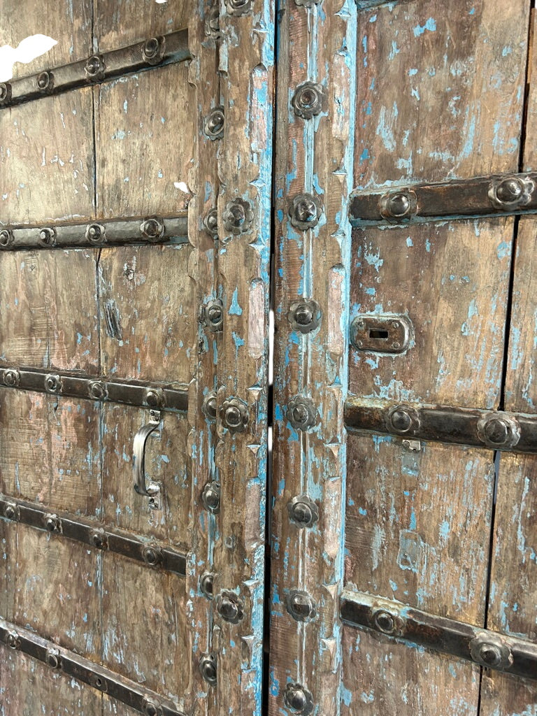 Lg. 'Wicket Gate' Door Pair w/ Metalwork (XD-35473)