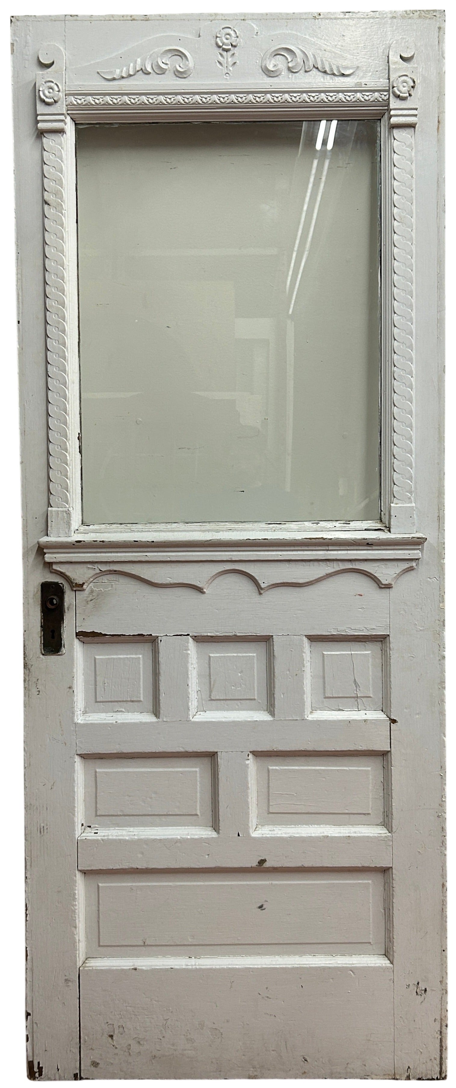 1-Light/ 6-Panel Back Door w/ Raised Detail (BD-273)