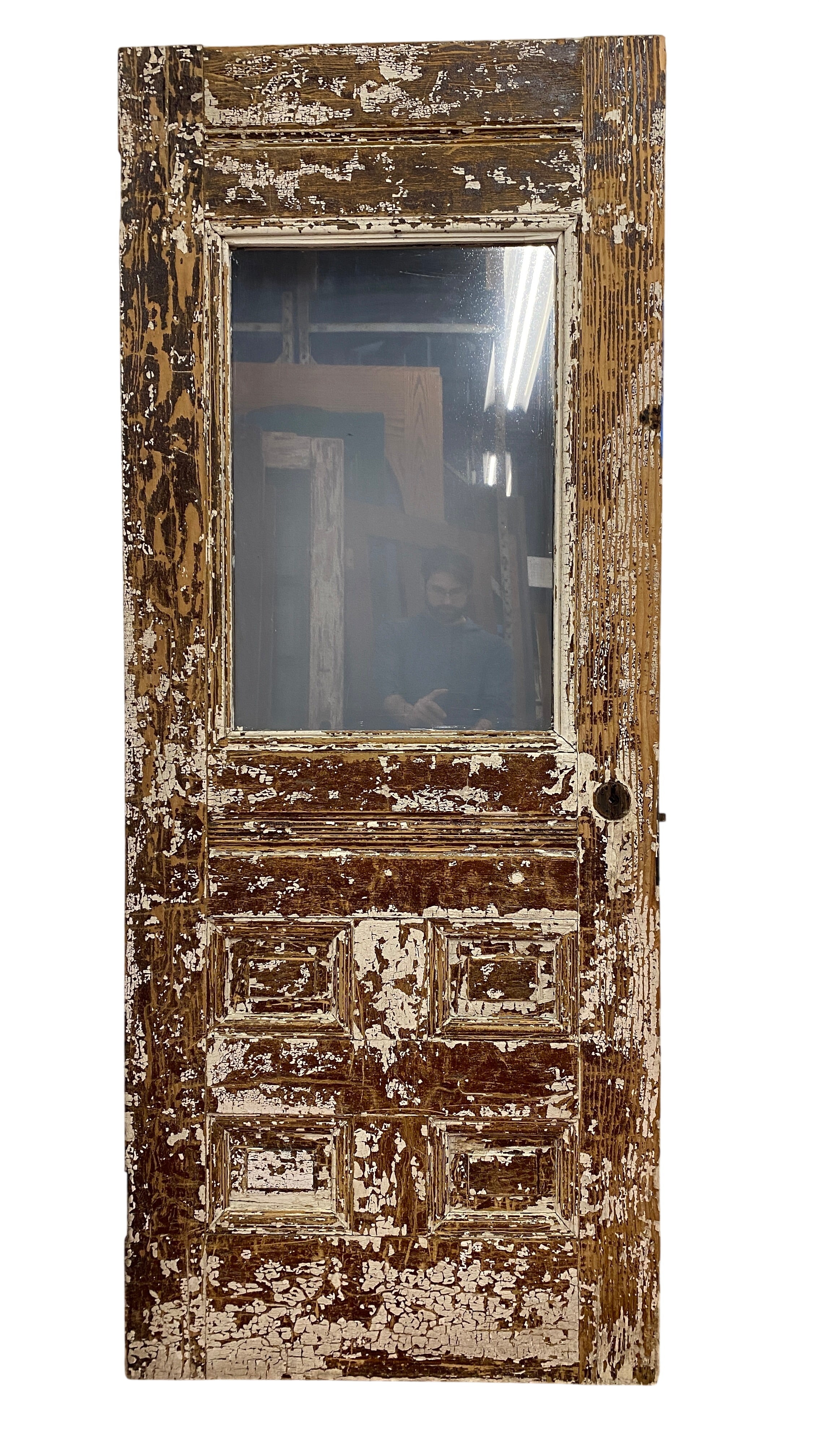 1-Light/ 4-Panel Entry Door w/ Carved Detailing (ED-134)