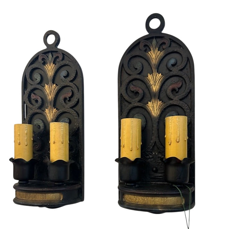 Polychrome Double-Sconce Pair (LT-666)