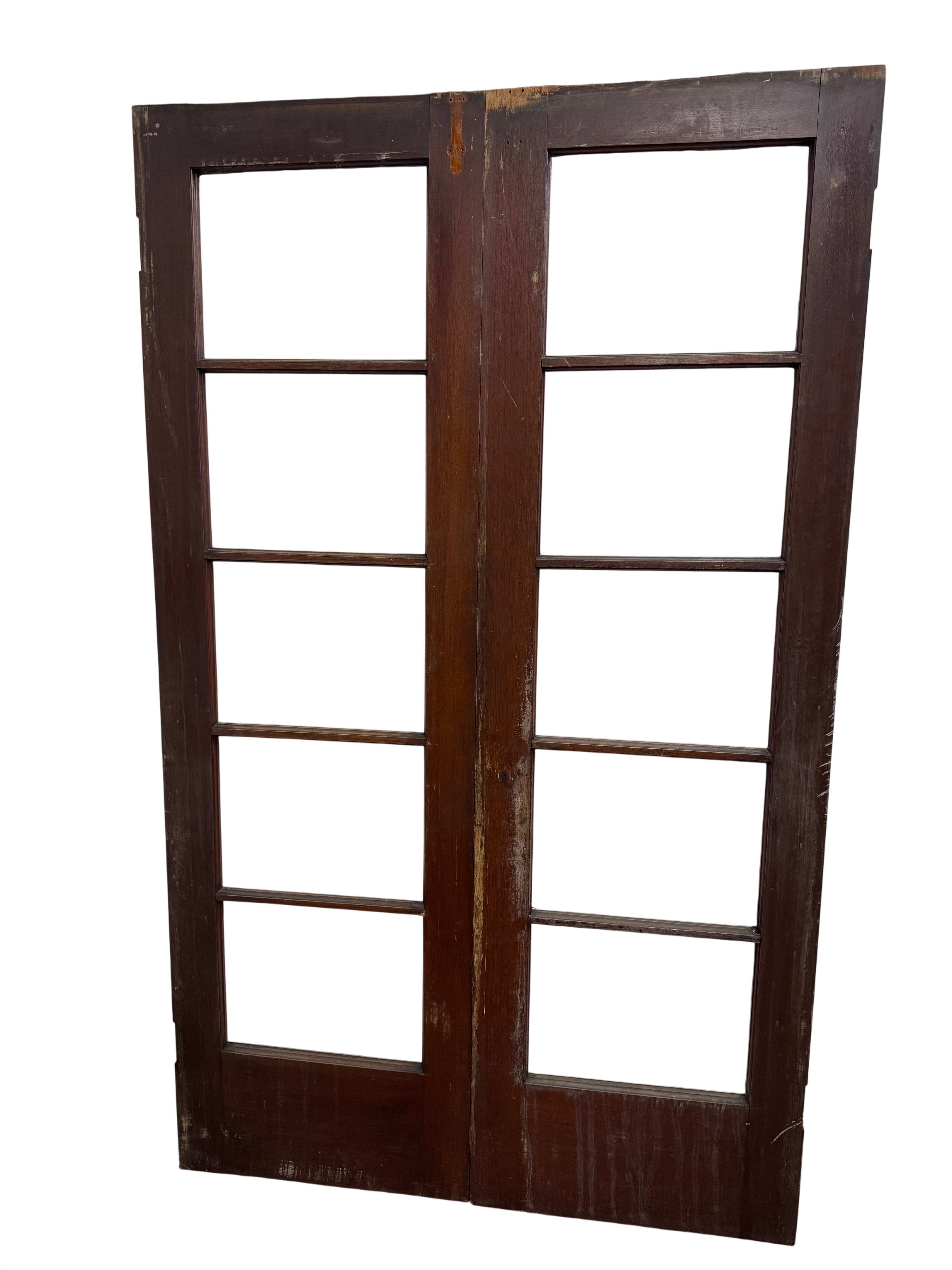 5-Light Mahogany Rabbeted Pair (FDP-291) B
