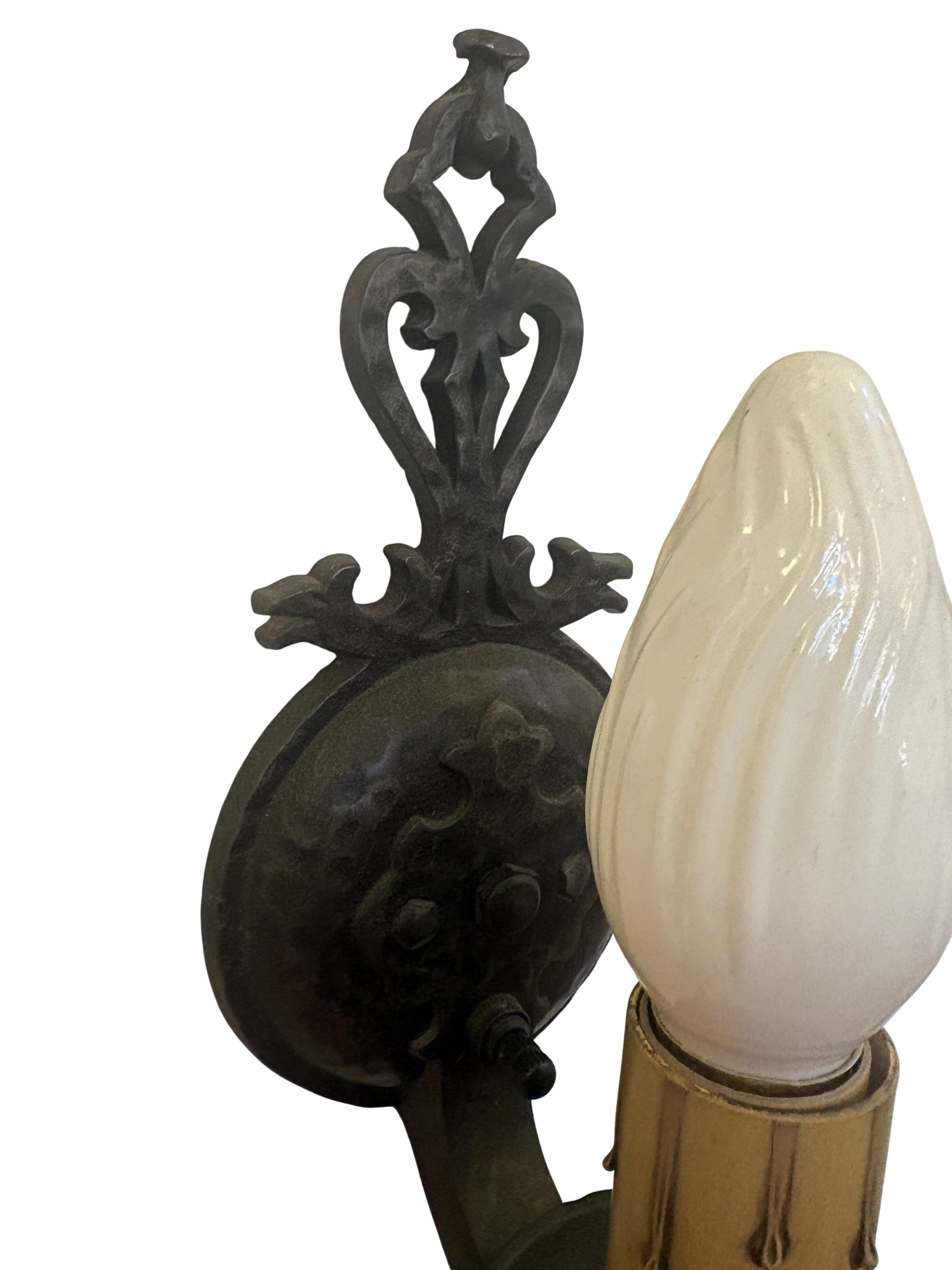 Spanish Revival Style Wall Sconces – 1920s–1930s (LT-1139)