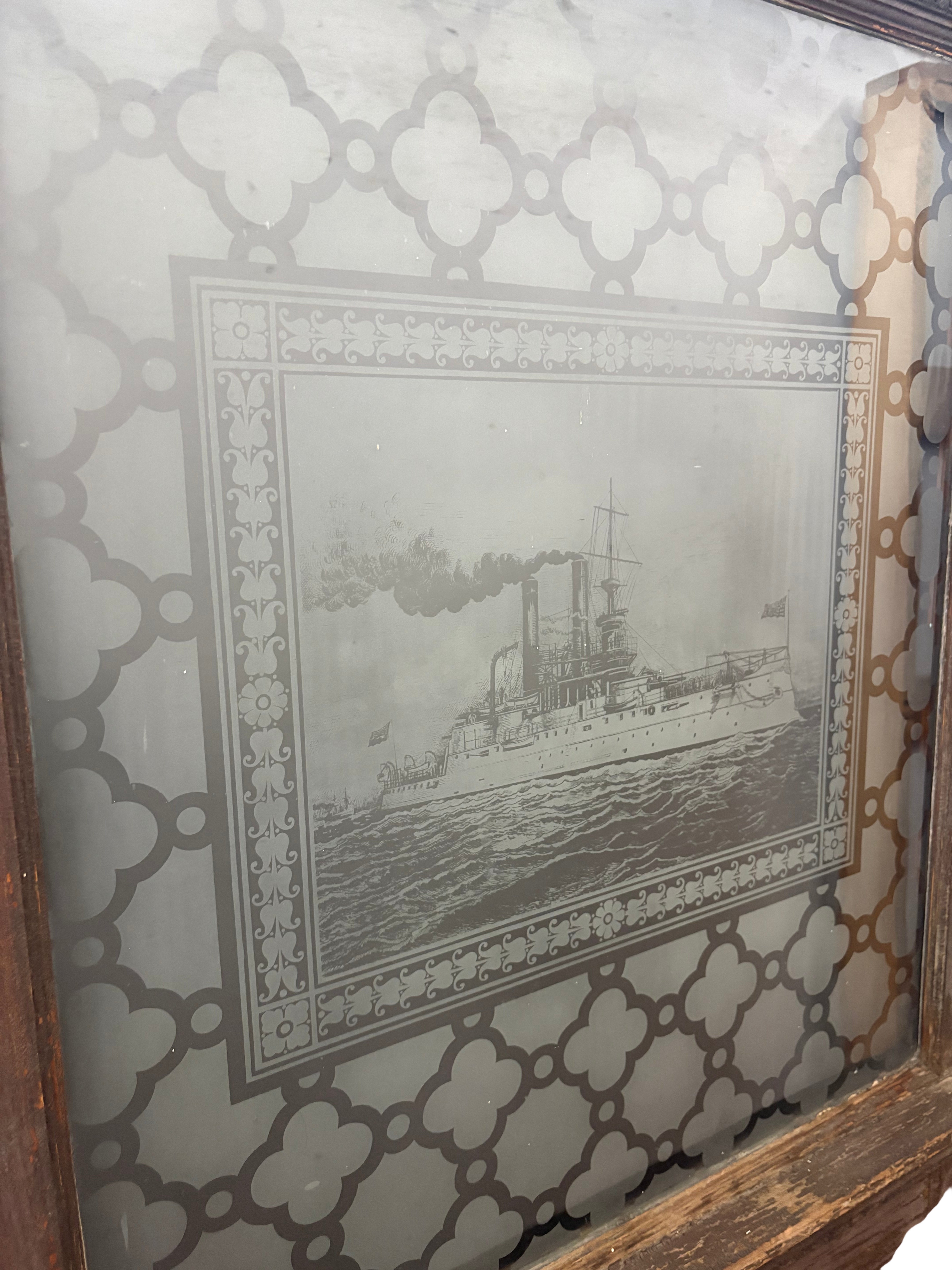 1-Light/ 5-Panel Acid Etched Ship Back Door (BD-444)
