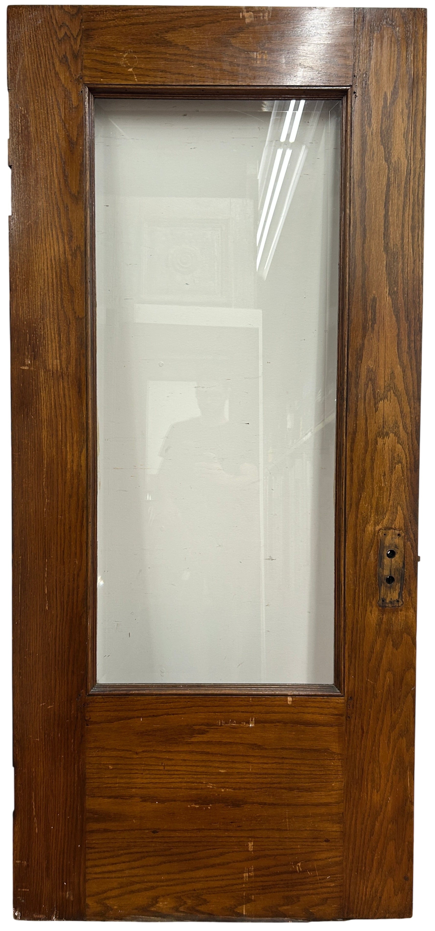 1-Light Bev. Glass Entry Door, Oak (ED-357)