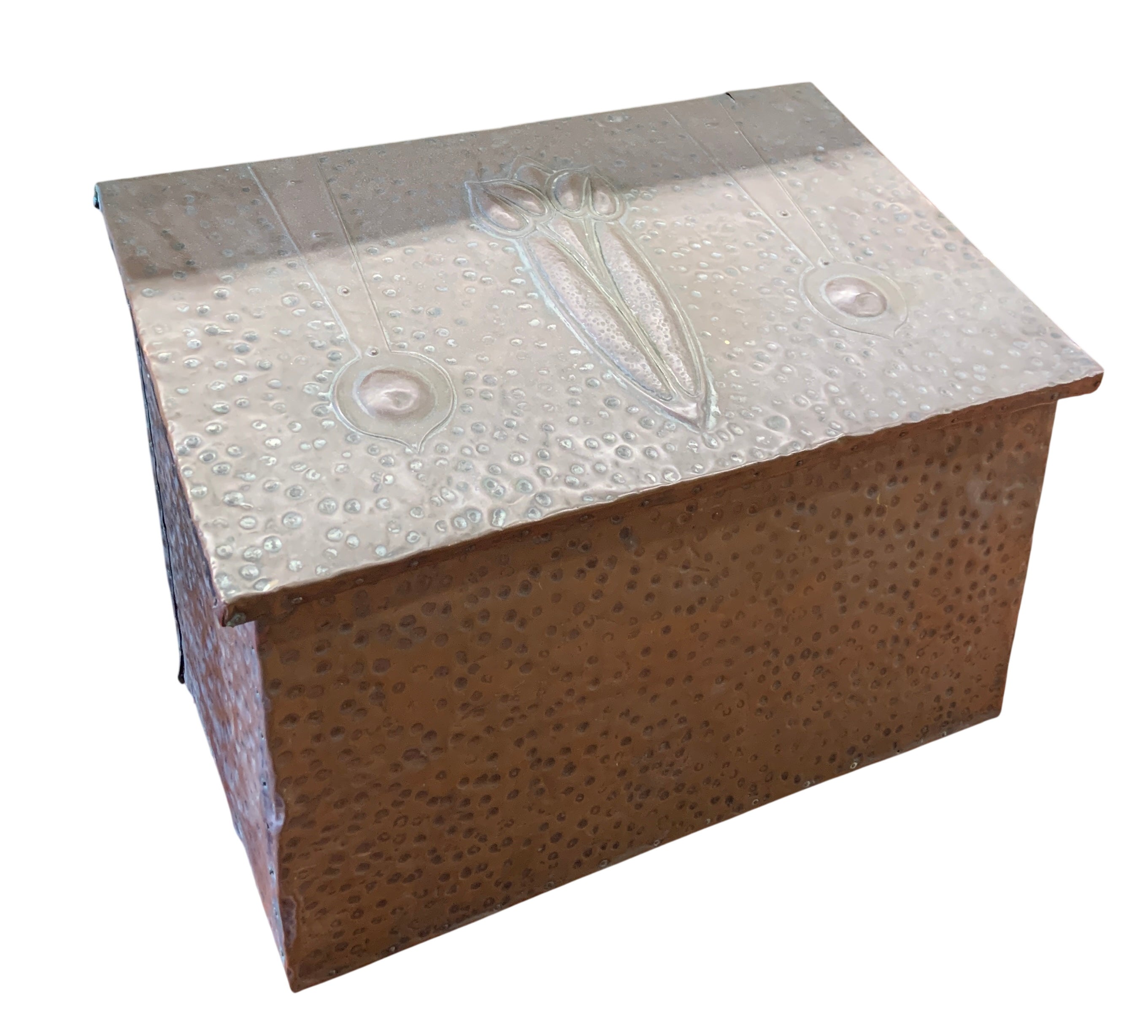 Stamped Brass Firewood Box