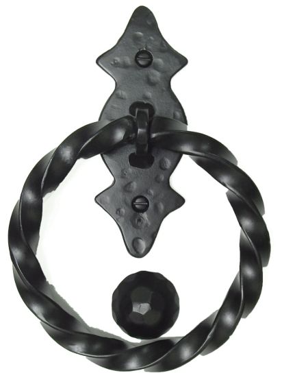 Acorn 6 Point Back Twisted Ring Knocker PU017