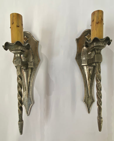 Silver Plated Sconce Pair (LT-158)