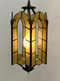 Pendant lantern with deco-detail shade (LT-200)