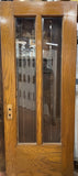 2 Light Oak Entry Door w/Beveled Glass [PRKS-82]
