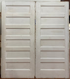 Pair of six flat-panel pocket doors [OCT19-30]