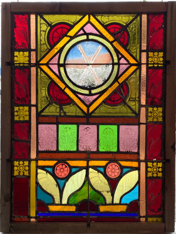 Floral Motif Stained Glass (SG-36)