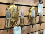 Spanish/Tudor Revival Sconces with Finial Switch - Pair [MAR19-28]