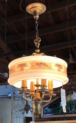 Chandelier with Stenciled Ring Shade [MAY19-20]