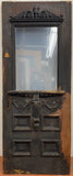 1-Light/ 4-Panel Entry Door w/ Carved Detailing (ED-134)