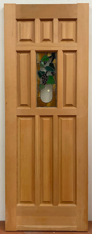 1-Light/ 8-Panel Stained Glass Entry Door (ED-C.1)