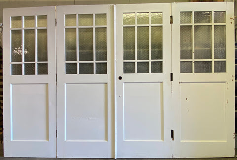 Bi-Fold Oak Door Set w/ Florentine Glass (XD-38)