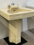 Crane 'Neuvogue' Pedestal Sink, India Ivory (SINK-23)