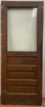 1-Light/ 3-Panel Oak Back Door (BD-123)