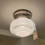 Streamline Ceiling Fixture w/ Clear & Frosted Shade (LT-400.A)