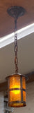 Cylindrical Amber Glass Pendant (LT-408)