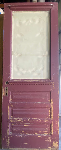 1-Light/ 3-Panel Etched-Glass Door w/ Drip Ledge (BD- 153)