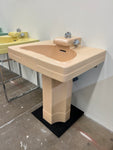 Crane 'Neuvogue' Pedestal Sink, Sun Tan (SINK-23.B)