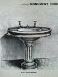 Monument Pottery Co. 'The Majestic' 1906 Pedestal Sink (SK-54)