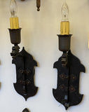 "Dragon's Head" Forged Iron Sconce Pair (Sep20-12.B)